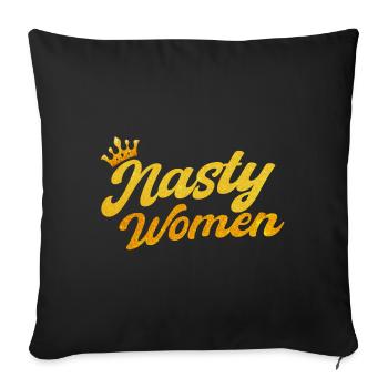 Women's rights Empowerment Feminist - Sofa pillowcase 17,3'' x 17,3'' (45 x 45 cm) - black - Front