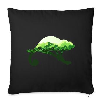 Chameleon - Sofa pillowcase 17,3'' x 17,3'' (45 x 45 cm) - black - Front