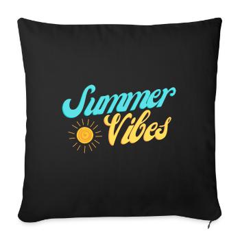 Sommerstimmung - Sofakissenbezug 45 x 45 cm - Schwarz - Vorne