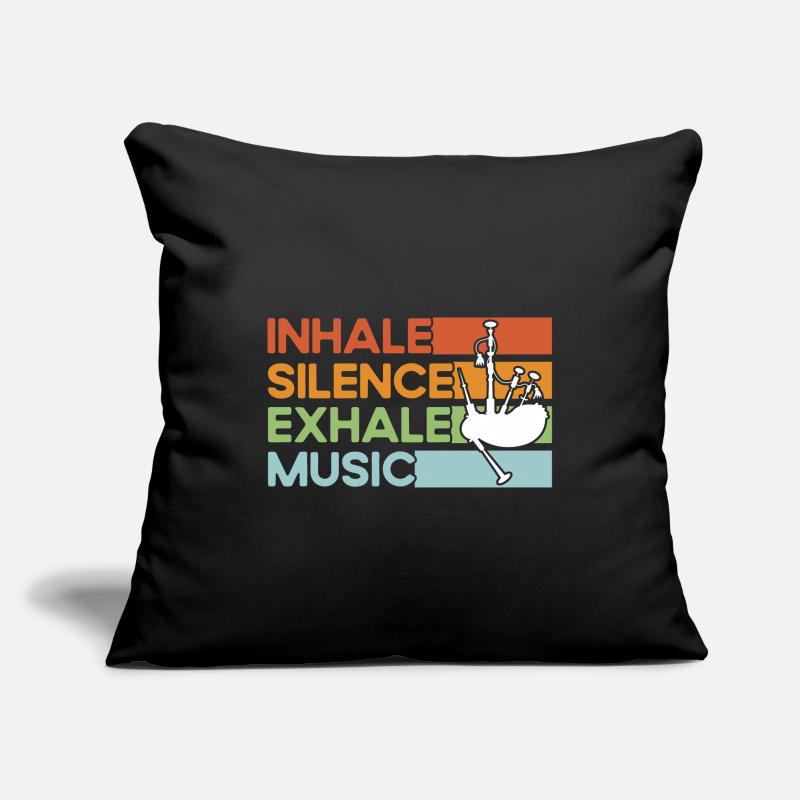 Cornemuse écossaise Cornemuse Musique Cornemuse Housse de coussin décorative 45 x 45 cm