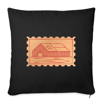Texas Weather Summer Farm Design pour les fiers Texans - Housse de coussin décorative 45 x 45 cm - noir - Devant