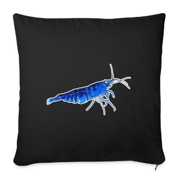 Blue Tiger Shrimp Pet Design for Proud - Sofa pillowcase 17,3'' x 17,3'' (45 x 45 cm) - black - Front