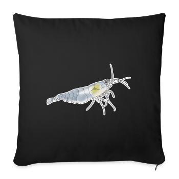 Snowball Shrimp Pet Design for proud shrimp fans - Sofa pillowcase 17,3'' x 17,3'' (45 x 45 cm) - black - Front