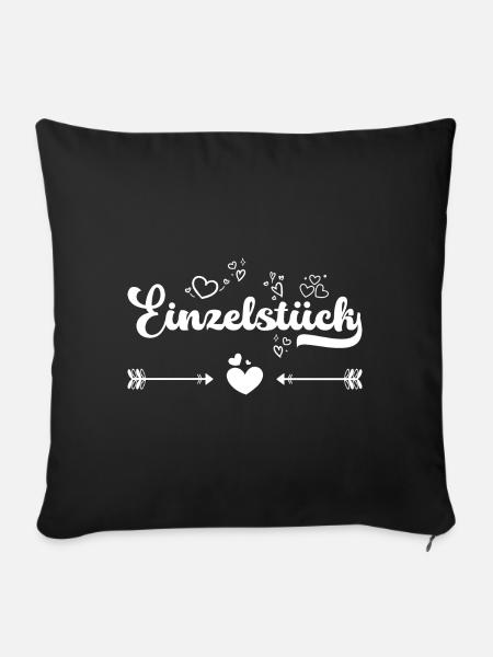 Einzelstück - Sofakissenbezug 45 x 45 cm - Schwarz