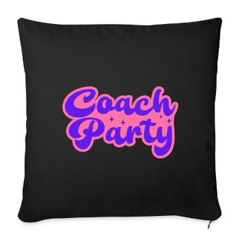 Coach Party Mentor Trainer Coaching Blogger - Sofa pillowcase 17,3'' x 17,3'' (45 x 45 cm) - black - Front