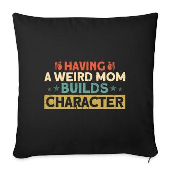 Irony Sarcastic Black Humor Gift - Sofa pillowcase 17,3'' x 17,3'' (45 x 45 cm) - black - Front
