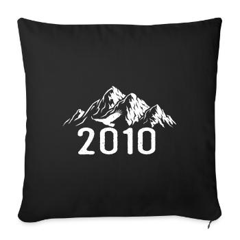 Vintage Geburtstag 2010 - 2010 Retro Geschenkidee - Sofakissenbezug 45 x 45 cm - Schwarz - Vorne