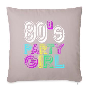 80's party - Housse de coussin décorative 45 x 45 cm - taupe clair - Devant