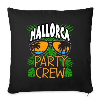 Majorca - Sofa pillowcase 17,3'' x 17,3'' (45 x 45 cm) - black - Front