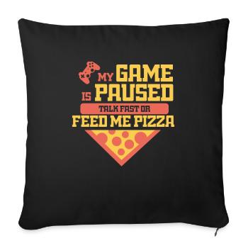 Gaming Gaming Gaming Gaming Gaming Gaming Gaming - Sofa pillowcase 17,3'' x 17,3'' (45 x 45 cm) - black - Front
