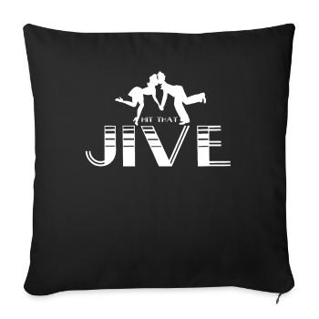 Jive Latin Dance Dancing Dancer Dancer Gift - Sofa pillowcase 17,3'' x 17,3'' (45 x 45 cm) - black - Front