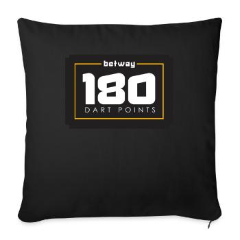 Dart Darts Darts Darts Darts Player Player - Housse de coussin décorative 45 x 45 cm - noir - Devant