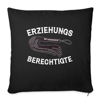 Guardians BDSM Bondage Erotic Funny - Sofa pillowcase 17,3'' x 17,3'' (45 x 45 cm) - black - Front