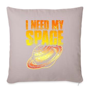 Design cool saturn - Housse de coussin décorative 45 x 45 cm - taupe clair - Devant