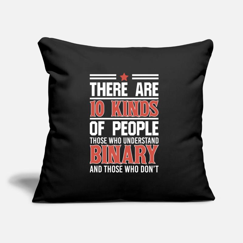 Comprendre le Geek de codage de code d'ordinateur binaire Housse de coussin décorative 45 x 45 cm