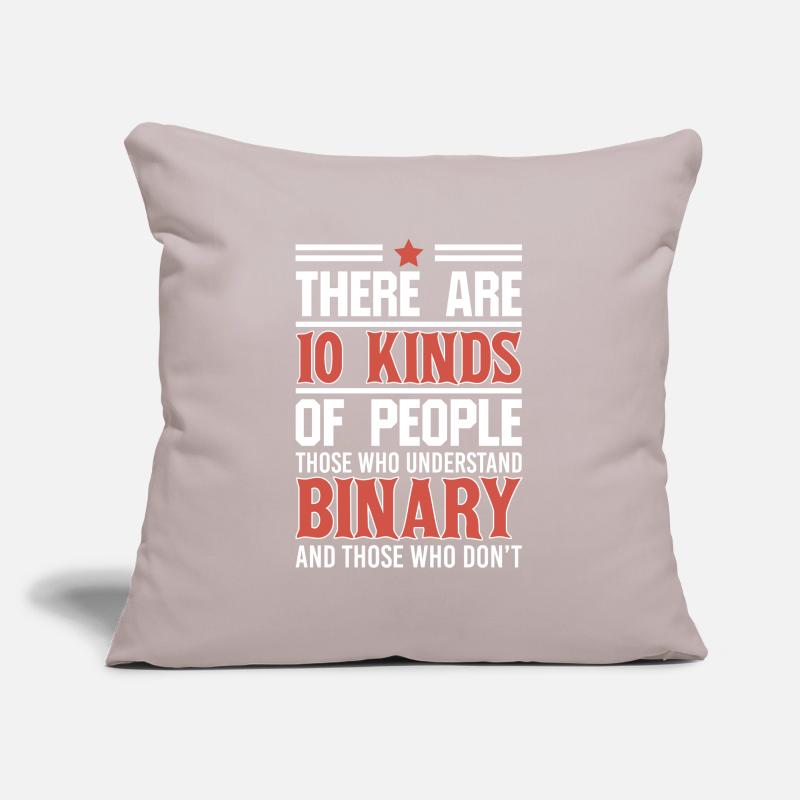 Understand Binary Computer Code Coding Geek Sofa pillowcase 17,3'' x 17,3'' (45 x 45 cm)