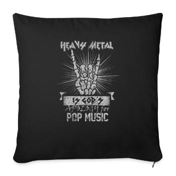 Heavy Metal - Sofakissenbezug 45 x 45 cm - Schwarz - Vorne