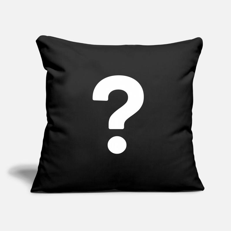 point d'interrogation Housse de coussin décorative 45 x 45 cm