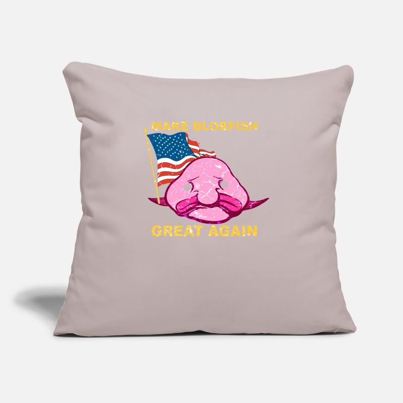 États-Unis Elections  Blobfisch Blobfish Housse de coussin décorative 45 x 45 cm