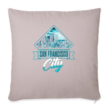 San Francisco - Sofakissenbezug 45 x 45 cm - helles Taupe - Vorne