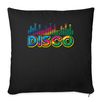 Musique disco - Housse de coussin décorative 45 x 45 cm - noir - Devant