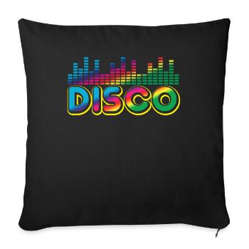Musique disco - Housse de coussin décorative 45 x 45 cm - noir - Devant