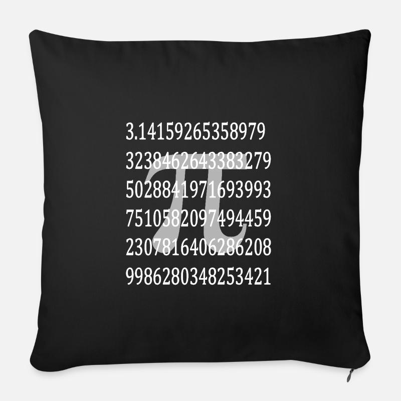 mathematics - Sofa pillowcase 17,3'' x 17,3'' (45 x 45 cm) - black