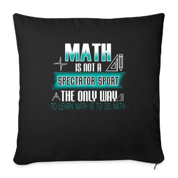 Mathematik Mathematiker - Sofakissenbezug 45 x 45 cm - Schwarz - Vorne