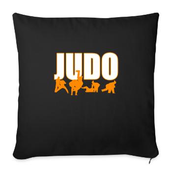 Judo - Sofakissenbezug 45 x 45 cm - Schwarz - Vorne