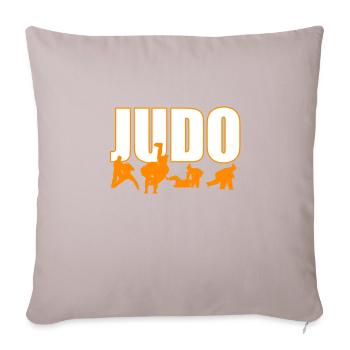 judo - Housse de coussin décorative 45 x 45 cm - taupe clair - Devant