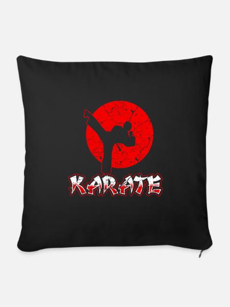 Karate - Sofakissenbezug 45 x 45 cm - Schwarz