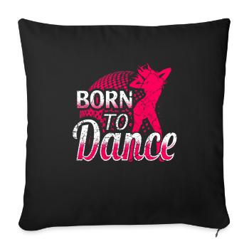 Dancing Dancer Dancer Club Party - Sofa pillowcase 17,3'' x 17,3'' (45 x 45 cm) - black - Front