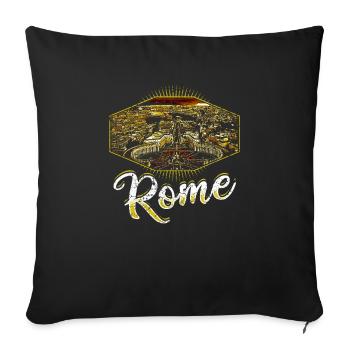 Rome Rome Roma Italy Vatican - Sofa pillowcase 17,3'' x 17,3'' (45 x 45 cm) - black - Front
