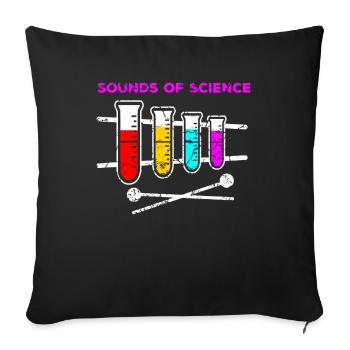 Wissenschaft Chemie - Sofakissenbezug 45 x 45 cm - Schwarz - Vorne