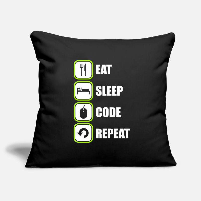 Programmeur Programmeur Code de programmation Housse de coussin décorative 45 x 45 cm