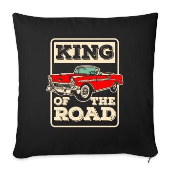 Classic Car Oldtimer Car Cart - Sofa pillowcase 17,3'' x 17,3'' (45 x 45 cm) - black - Front