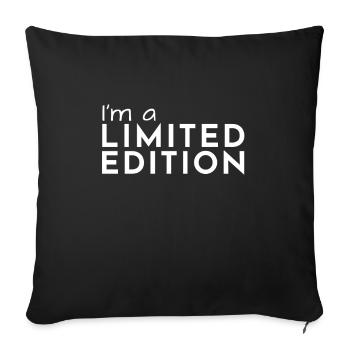 Unique special - Sofa pillowcase 17,3'' x 17,3'' (45 x 45 cm) - black - Front