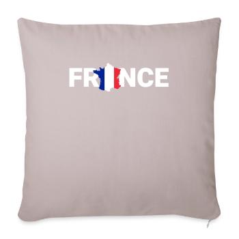 France - Housse de coussin décorative 45 x 45 cm - taupe clair - Devant