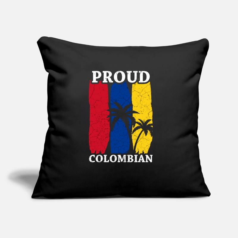 Colombie Colombie Drapeau drapeau Housse de coussin décorative 45 x 45 cm