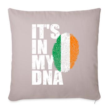 Irland Ire Irisch Flagge DNA - Sofakissenbezug 45 x 45 cm - helles Taupe - Vorne
