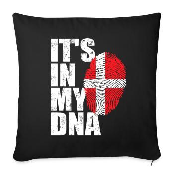 Danemark danois - Housse de coussin décorative 45 x 45 cm - noir - Devant