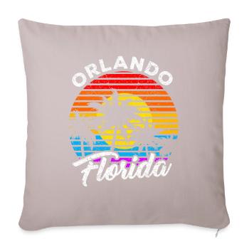 Orlando Florida - Sofa pillowcase 17,3'' x 17,3'' (45 x 45 cm) - light taupe - Front