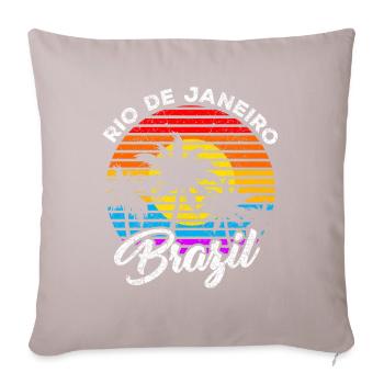 Rio de Janeiro - Sofa pillowcase 17,3'' x 17,3'' (45 x 45 cm) - light taupe - Front