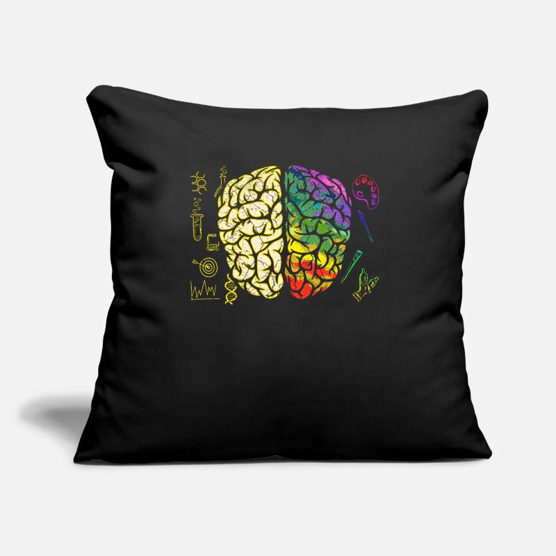 Brain Brain Brain Half Analytical Creative Sofa pillowcase 17,3'' x 17,3'' (45 x 45 cm)