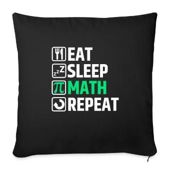 Mathematik Mathematiker - Sofakissenbezug 45 x 45 cm - Schwarz - Vorne