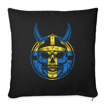 Vikings Suède - Housse de coussin décorative 45 x 45 cm - noir - Devant