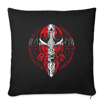 Viking danois - Housse de coussin décorative 45 x 45 cm - noir - Devant