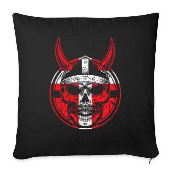 Vikings Denmark - Sofa pillowcase 17,3'' x 17,3'' (45 x 45 cm) - black - Front