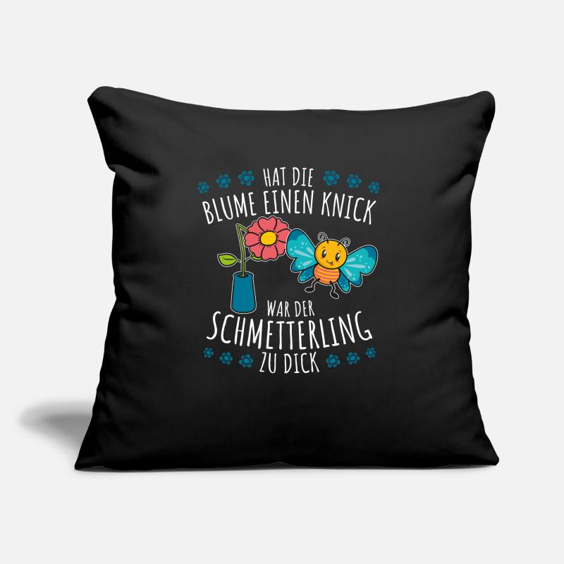 Hat die Blume einen Knick war der Schmettering Fun Sofakissenbezug 45 x 45 cm