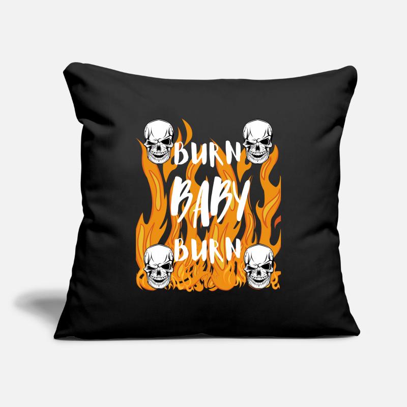 BRÛLE BÉBÉ BRÛLE! Housse de coussin décorative 45 x 45 cm